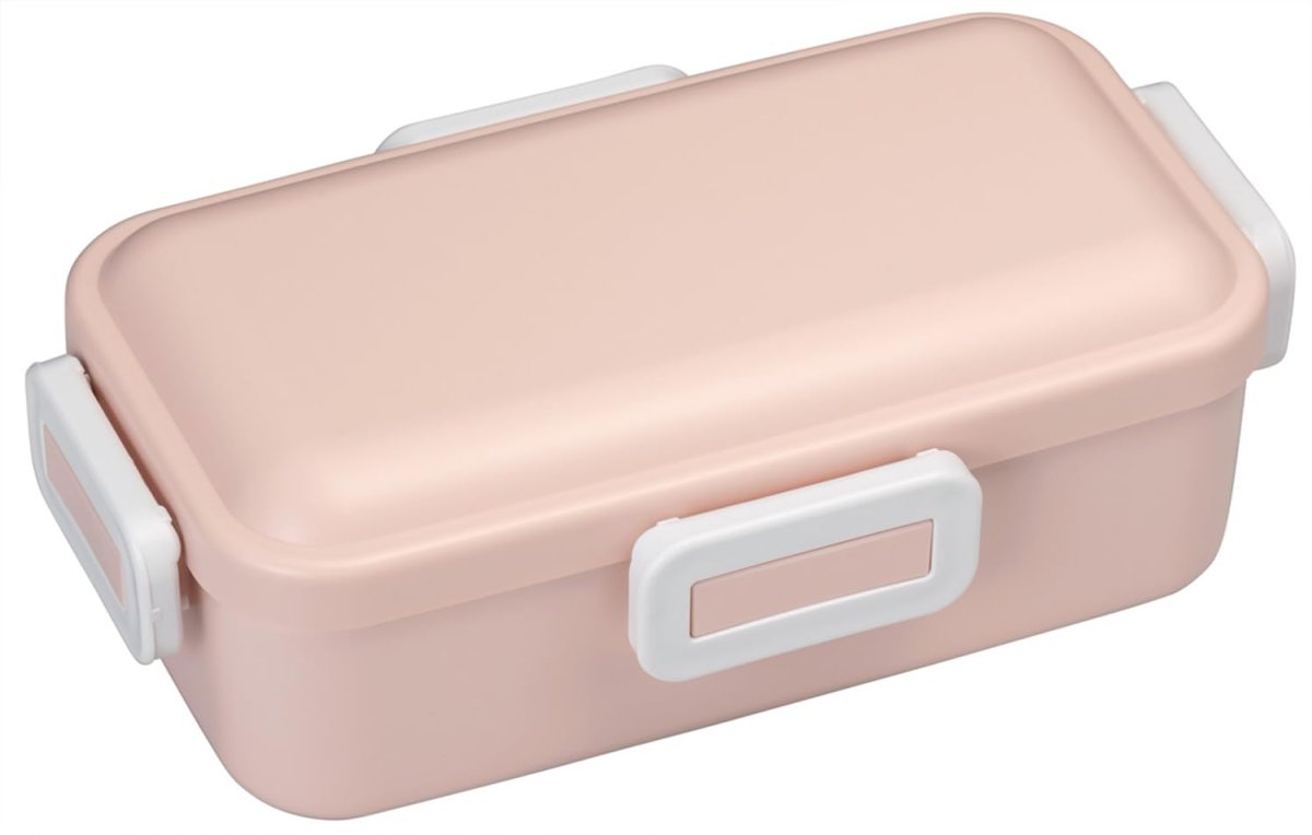 画像1: スケーター（Ｓｋａｔｅｒ） 弁当箱 ５３０ｍｌ １段 女性 日本製 汁漏れしにくい４点ロック ランチボックス 食洗機対応 レンジ対応 くすみピンク ＰＦＬＢ６ＡＧ?Ａ (1)