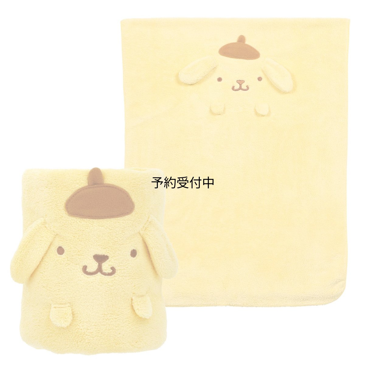 画像1: スケーター（Ｓｋａｔｅｒ） 吸水 速乾 ヘアドライタオル ポムポムプリン サンリオ 縦４０×横１００ｃｍ ＴＯＨ１?Ａ (1)