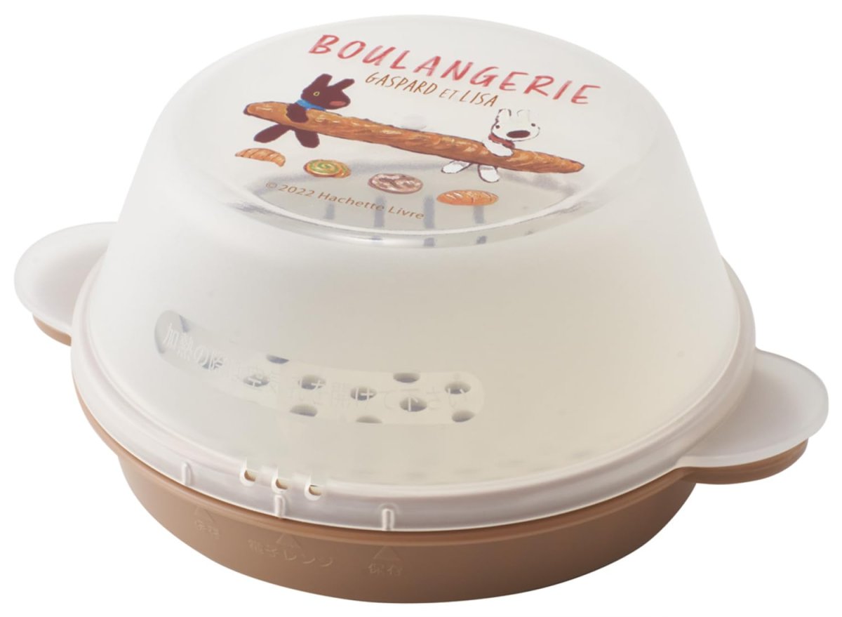 画像1: スケーター（Ｓｋａｔｅｒ） 中華まんケース 中華まん蒸し器 電子レンジ中華まん 電子レンジ蒸し器 サイズ：φ１５４×６１ｍｍ リサとガスパール ＳＭＡ１１?Ａ (1)