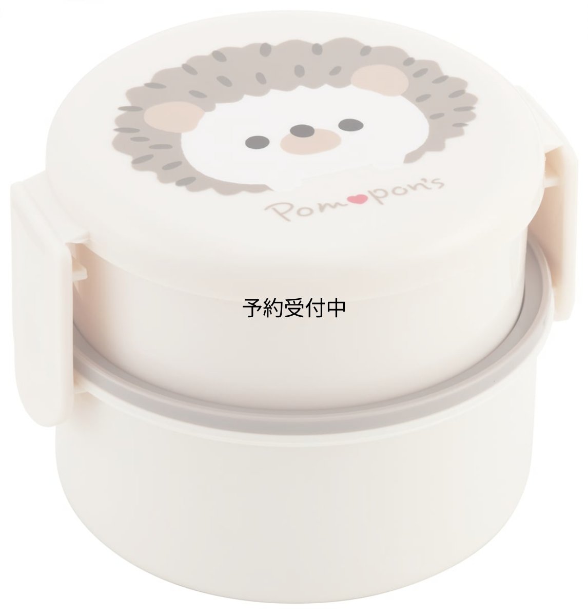 画像1: スケーター（Ｓｋａｔｅｒ） 弁当箱 抗菌 ２段 ランチボックス フォーク付き 丸型 おにぎり ケース ５００ｍｌ 日本製 レンジ対応 Ｐｏｍｐｏｎ?ｓ ハリネズミ ＯＮＷＲ１ＡＧ?Ａ (1)