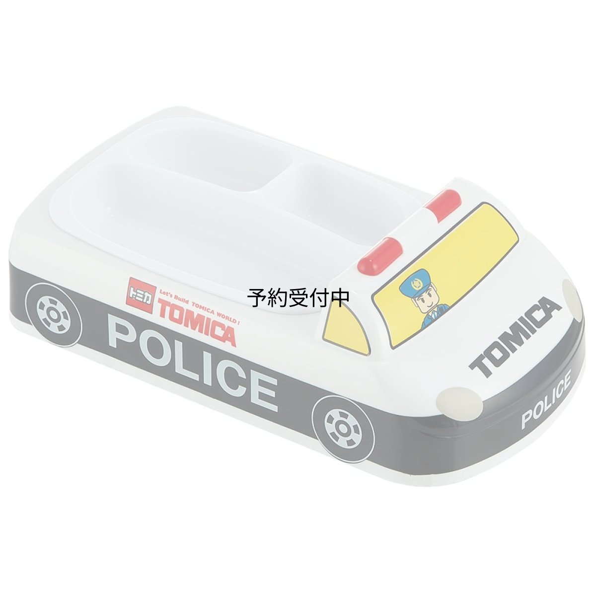 画像1: スケーター（Ｓｋａｔｅｒ） 抗菌 ダイカット ランチプレート 食器 皿 お子様 仕切り キッズ くるま 車 クルマ トミカ パトカー こども ＬＵＰＤ３?Ａ (1)