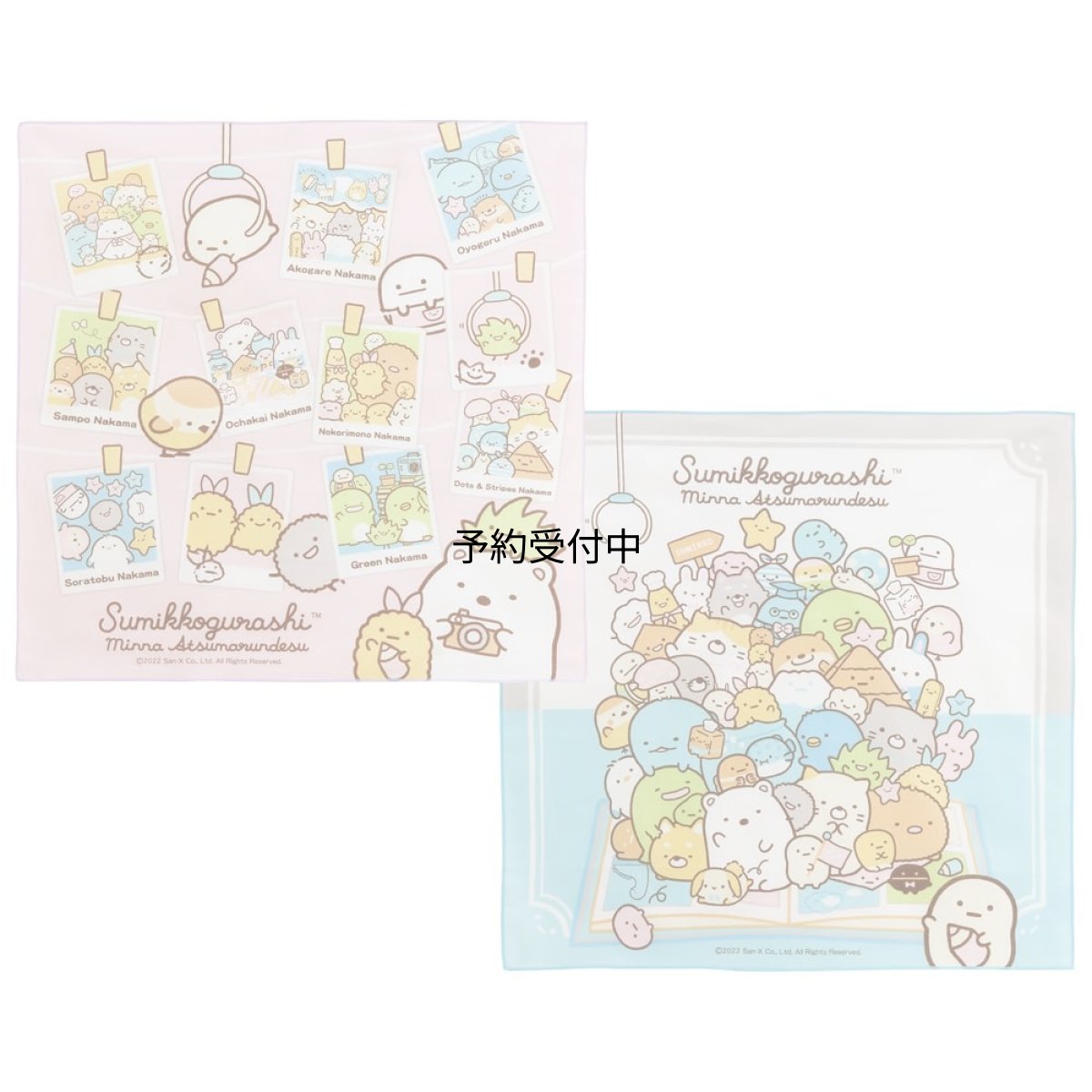 画像1: スケーター（Ｓｋａｔｅｒ） お弁当クロス ランチクロス 子供用 ２枚セット すみっコぐらし あつまるんです ＫＢ４ＷＮ (1)