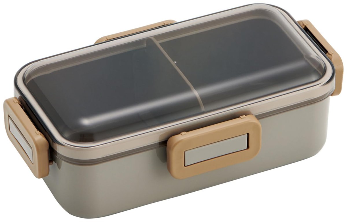 画像1: スケーター（Ｓｋａｔｅｒ） 弁当箱 ５３０ｍｌ １段 女性 日本製 汁漏れしにくい４点ロック ランチボックス 食洗機対応 レンジ対応 ネイチャーカラー モーブグレー ＰＦＬＢ６ＡＧ?Ａ (1)