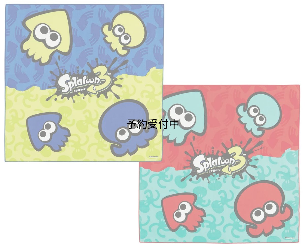 画像1: スケーター（Ｓｋａｔｅｒ） お弁当クロス ランチクロス 子供用 ２枚セット スプラトゥーン ３ 男の子 ＫＢ４ＷＮ (1)