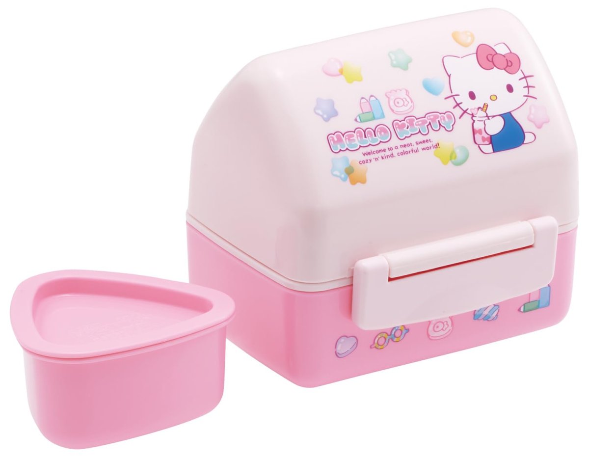 画像1: スケーター（Ｓｋａｔｅｒ） 弁当箱 おにぎり ランチボックス 日本製 サンリオ ハローキティ マシュグミ ＰＯＴ５?Ａ (1)