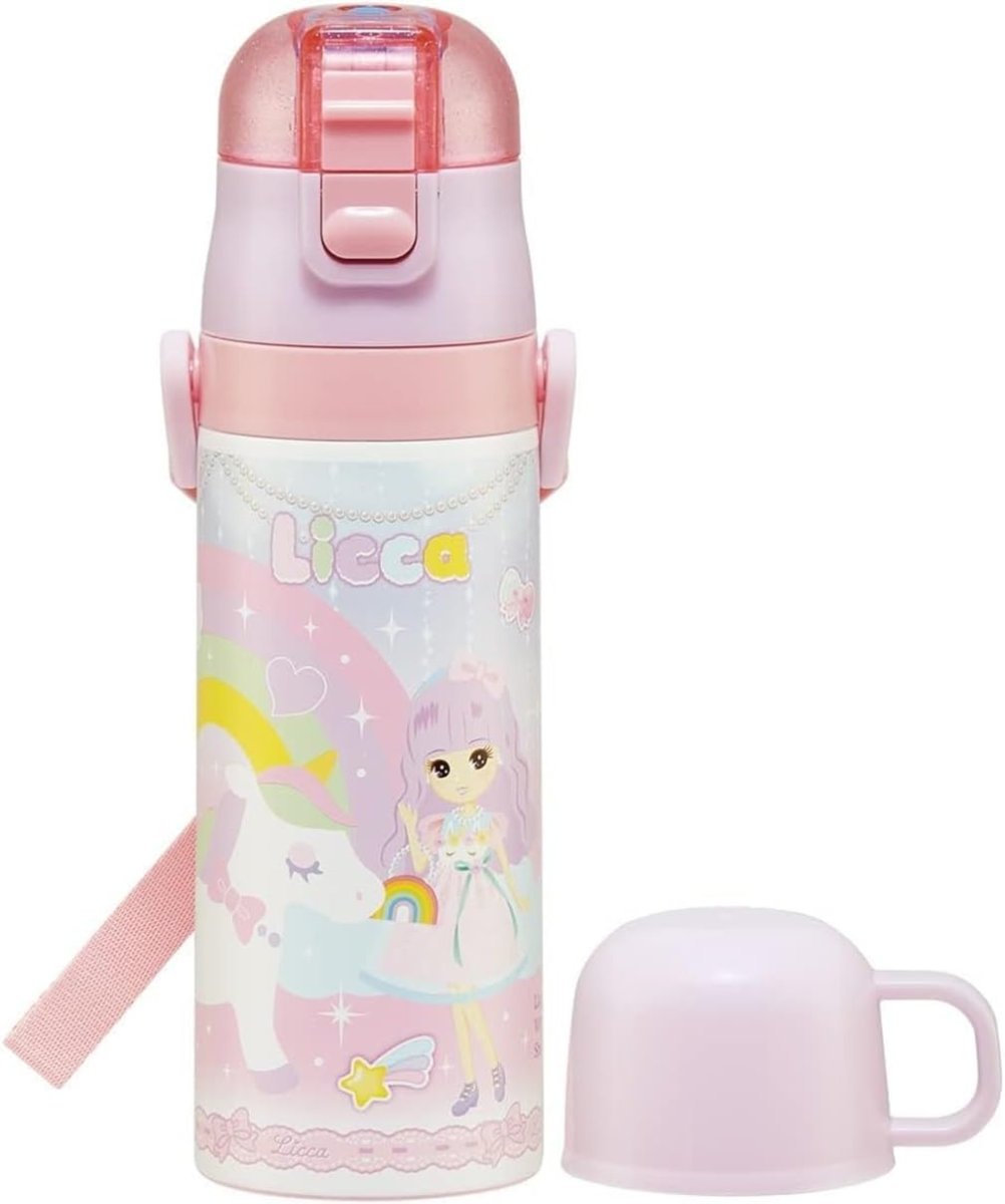 画像1: スケーター（Ｓｋａｔｅｒ） 水筒 子供用 ２ＷＡＹ 直飲み ４７０ｍｌ コップ飲み ４３０ｍｌ リカちゃん ２３ 女の子 ステンレス 保温保冷 軽量 ｗａｔｅｒｂｏｔｔｌｅ スポーツボトル キッズ こども 水瓶 ＳＫＤＣ４?Ａ (1)