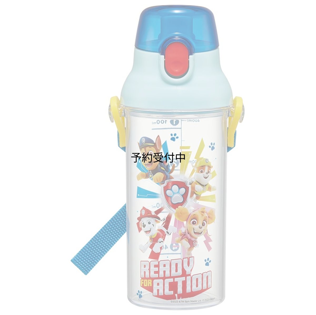 画像1: スケーター（Ｓｋａｔｅｒ） 子供用 クリア プラスチック水筒 ４８０ｍｌ パウ・パトロール 目盛り付きで水分補給の管理 ＰＳＢ５ＴＲＣ?Ａ (1)