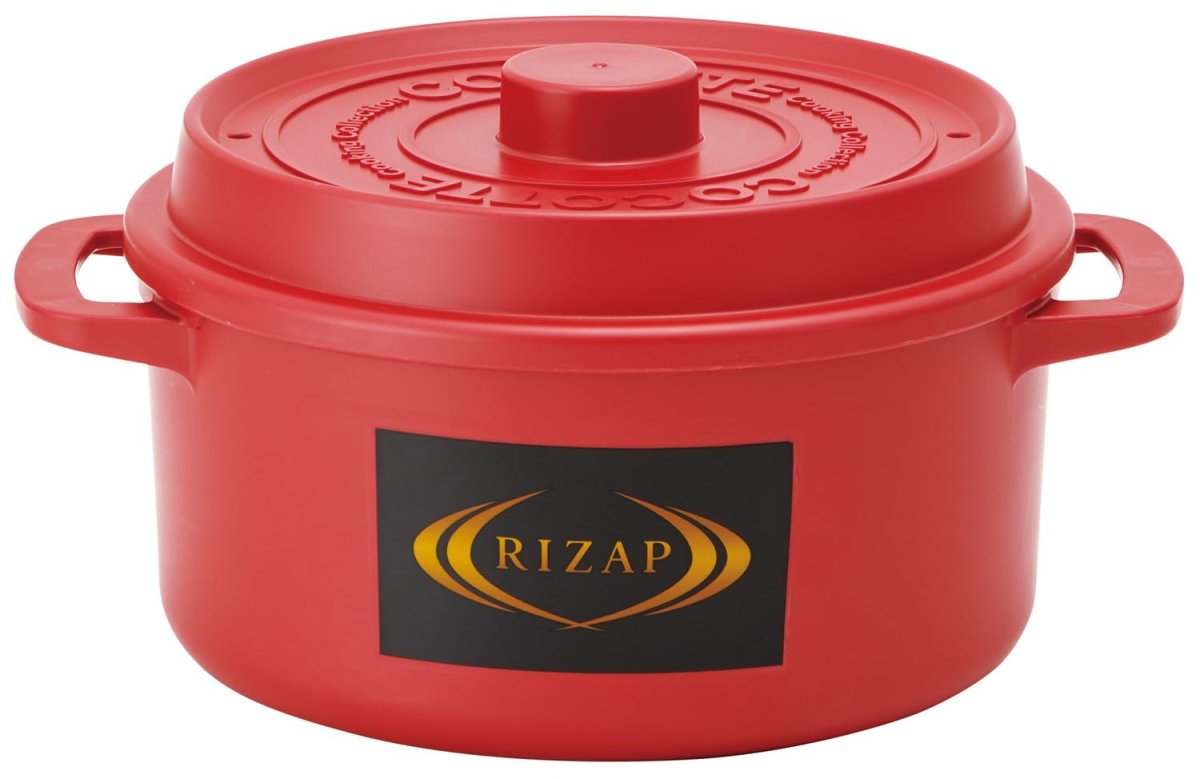 画像1: スケーター（Ｓｋａｔｅｒ） ココット風 電子レンジ鍋 ザル付 食洗器対応 １６００ｍｌ １８ｃｍ 日本製 ＲＩＺＡＰ レッド ＭＷＣＰ２ (1)