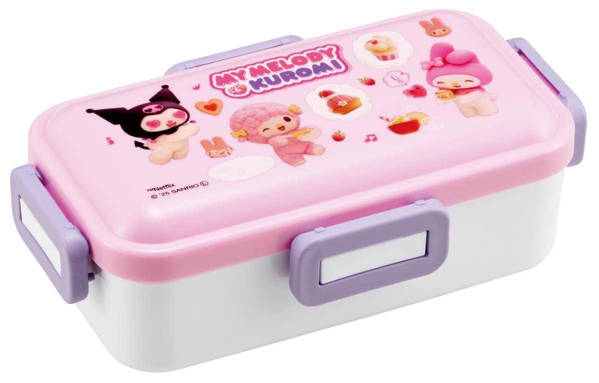 画像1: スケーター（ｓｋａｔｅｒ） 弁当箱 ふわっと盛れる ランチボックス ５３０ｍｌ 日本製 サンリオ マイメロディ＆クロミ Ｎｅｔｆｌｉｘ柄 女の子 ＰＦＬＢ６?Ａ (1)