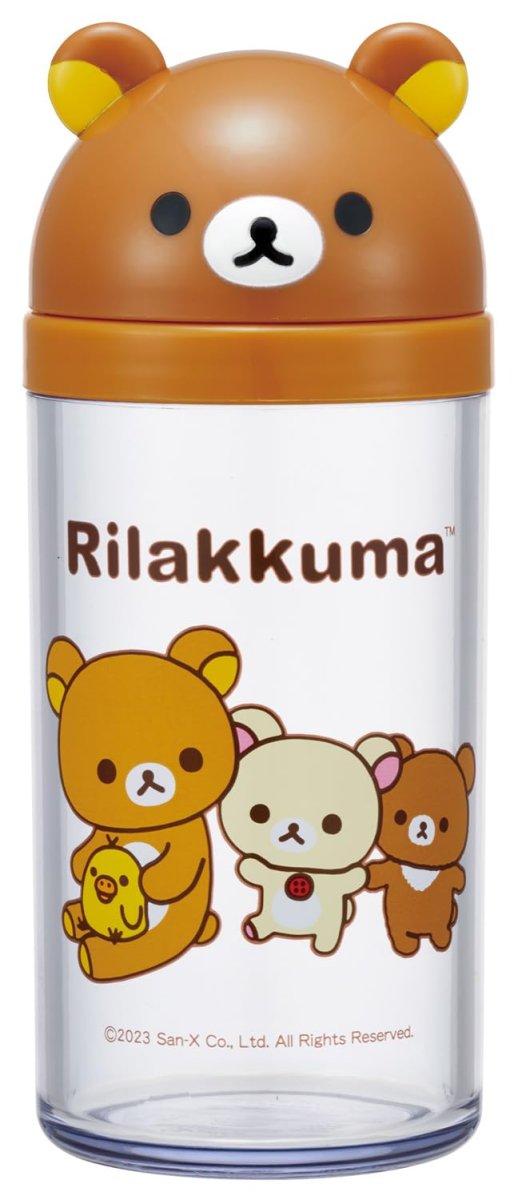 画像1: スケーター（Ｓｋａｔｅｒ） ダイカット ふりかけ 調味料 ケース ２２０ｍｌ 回転式 リラックマ ＴＷ９２Ｄ (1)
