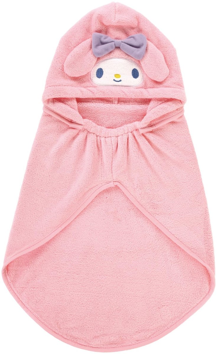 画像1: スケーター（Ｓｋａｔｅｒ） 犬 猫 ペット用 バスケープ タオル ６８×４０ｃｍ 吸水 速乾 サンリオ マイメロディ ＰＢＣＰ１ (1)