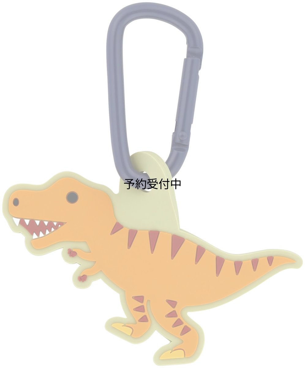 画像1: スケーター（Ｓｋａｔｅｒ） ラバーマスコット付き カラビナ ディノサウルス ティラノサウルス 恐竜 ＺＥＬＫ１ (1)