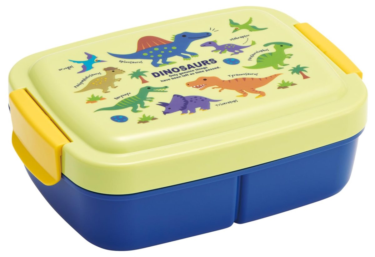 画像1: スケーター（Ｓｋａｔｅｒ） キッズ お弁当箱 ドーム型 仕切り一体型 ８２０ｍｌ 日本製 ディノサウルス ピクチャーブック 恐竜 Ｐ８４ (1)