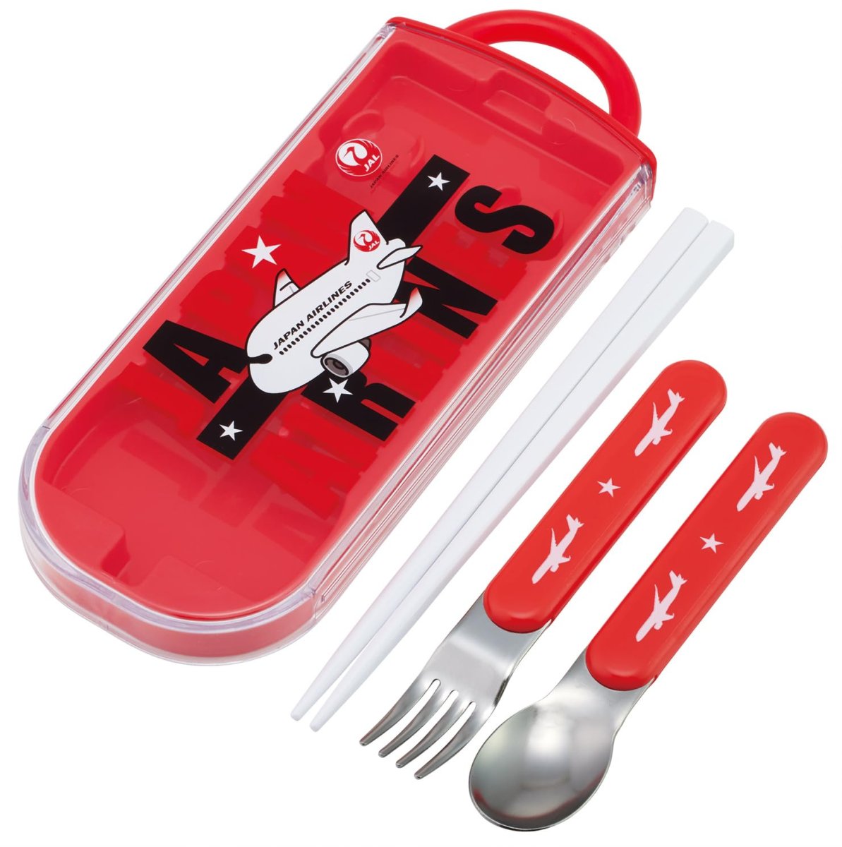 画像1: スケーター（Ｓｋａｔｅｒ） 弁当用箸 子供用 トリオセット 箸 スプーン フォーク １６．５ｃｍ ＪＡＬ ＴＡＣＣ２?Ａ (1)