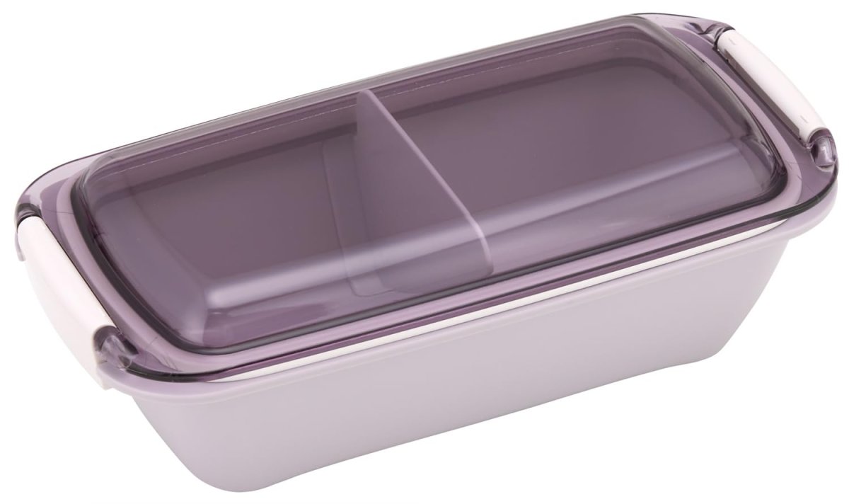 画像1: スケーター（Ｓｋａｔｅｒ） バイオマス パッキン溝がなく洗いやすい 弁当箱 ランチボックス ５３０ｍｌ ふんわり盛れる ドーム型フタ 食洗機対応 電子レンジ対応 日本製 セピアラベンダー ＰＴＬＢ６Ｂ６７２４６ (1)