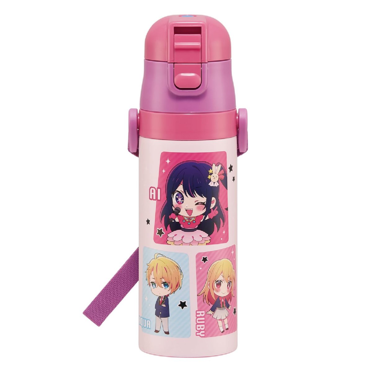 画像1: スケーター（Ｓｋａｔｅｒ） 水筒 子供用 直飲み ４７０ｍｌ 推しの子 保冷専用 ステンレス 軽量タイプ ｗａｔｅｒｂｏｔｔｌｅ スポーツボトル キッズ こども 水瓶 ＳＤＣ４?Ａ (1)