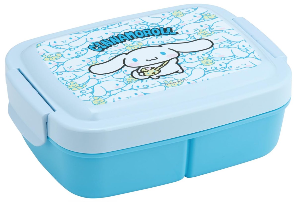 画像1: スケーター（Ｓｋａｔｅｒ） キッズ お弁当箱 ドーム型 仕切り一体型 ８４０ｍｌ シナモロール うしろうしろ サンリオ 日本製 Ｐ８４６７５３４ (1)