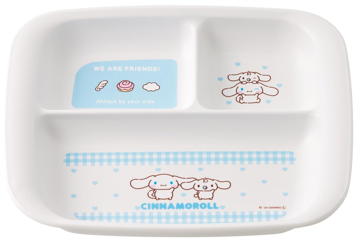 画像1: スケーター（Ｓｋａｔｅｒ） 子供用 抗菌 ベビー 食器 ランチプレート プラスチック ４７０ｍｌ サンリオ シナモロール 日本製 ＸＰ７ＡＧ?Ａ (1)