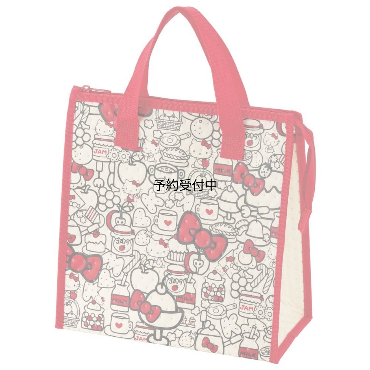 画像1: スケーター（Ｓｋａｔｅｒ） ランチバッグ 不織布 保冷 バッグ ２６．５×２７ｃｍ サンリオ ハローキティ Ｆｏｏｄ Ｒｅｄ ＦＢＣ１?Ａ (1)