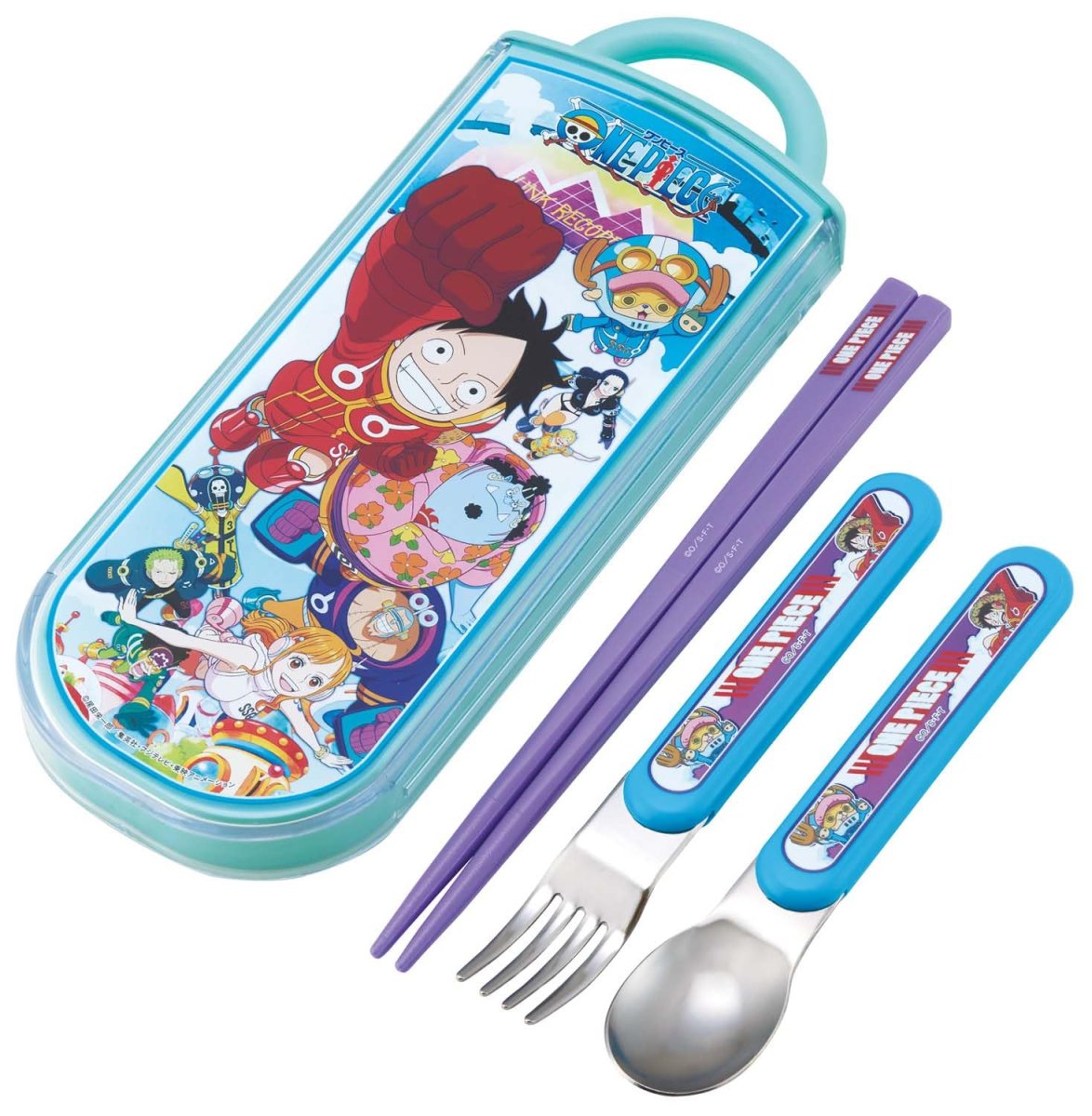画像1: スケーター（Ｓｋａｔｅｒ） カトラリーセット 子供用 お弁当 箸 スプーン フォーク 日本製 スライド式 名前シール付 抗菌 トリオセット ワンピース ２４ ＴＡＣＣ２ＡＧ?Ａ (1)