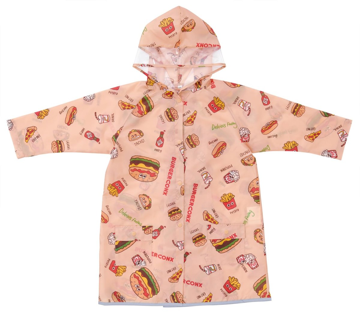 画像1: スケーター（Ｓｋａｔｅｒ） 子供用 レインコート ランドセル リュックを背負ったまま脱着できる 適応身長１１０?１２５ｃｍ バーガーフレンズ ＲＡＣＯ１Ｍ (1)