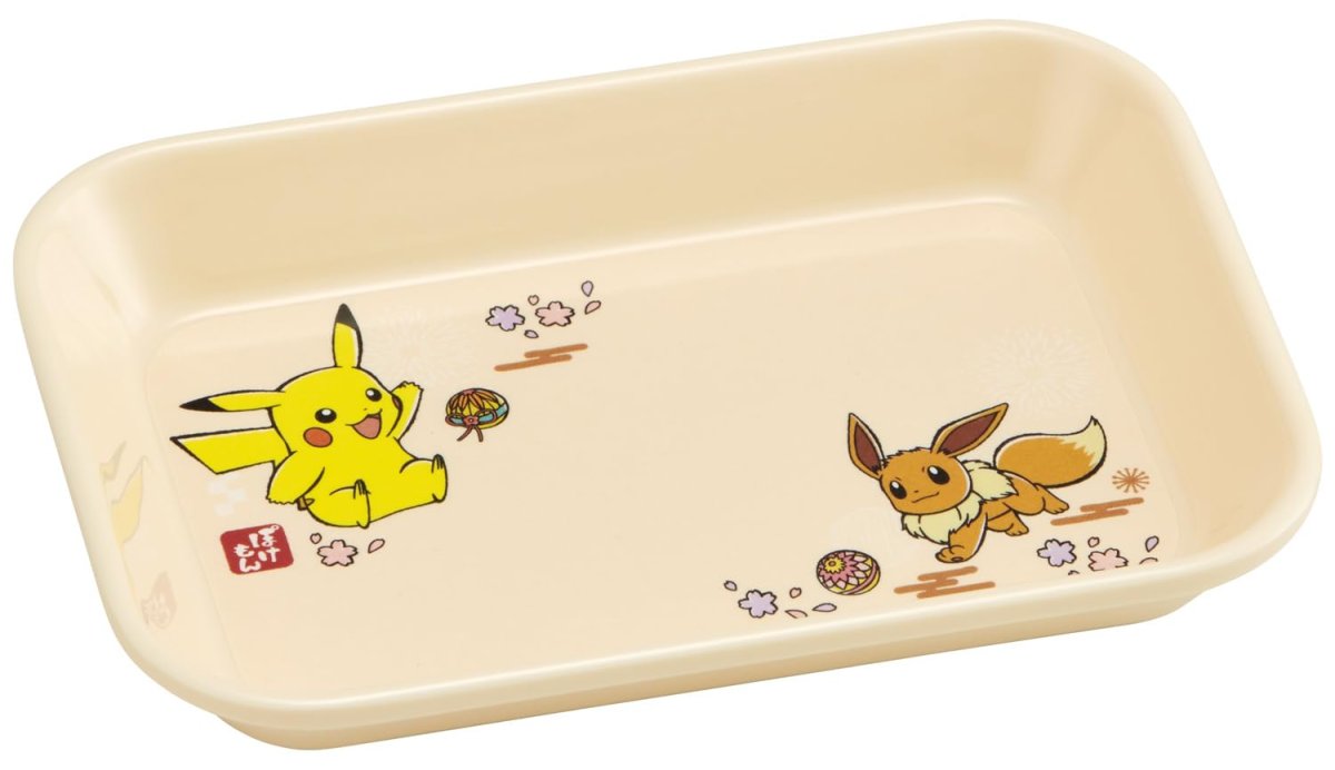 画像1: スケーター（Ｓｋａｔｅｒ） 小皿 メラミン ミニプレート システム食器 Ｍ トレー 皿 ポケモン １５．１ｃｍ×１０．６ｃｍ ＭＴＳＩ４ (1)