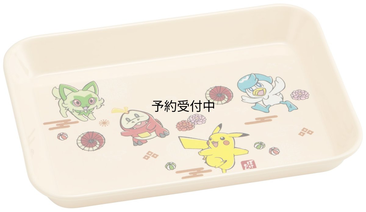 画像1: スケーター（Ｓｋａｔｅｒ） 小皿 メラミン ミニプレート システム食器 Ｌ トレー 皿 ポケモン ２２．２ｃｍ×１６．２ｃｍ ＭＴＳＩ５ (1)