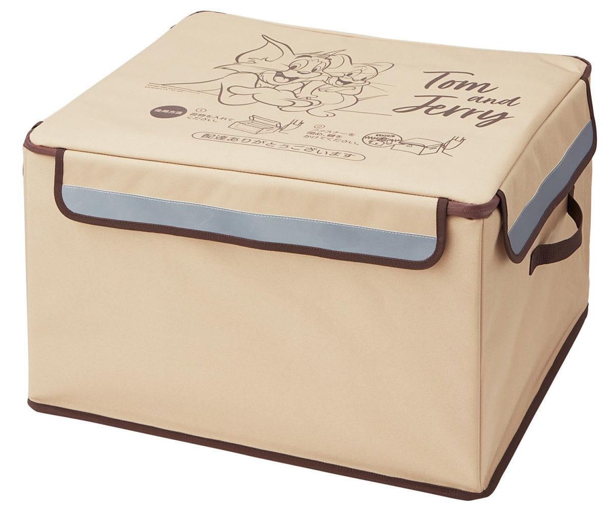 画像1: スケーター（Ｓｋａｔｅｒ） 置き配 ボックス Ｌ ７５Ｌ ５４×４５×３５ｃｍ 持ち手 反射板 ロック式ワイヤー 荷物 配達 宅配 トムとジェリー ＺＯＫＢ２ (1)