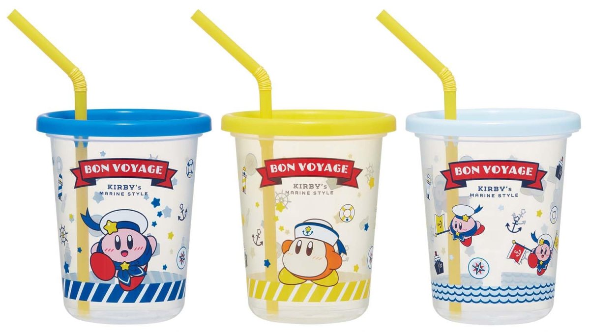 画像1: スケーター（Ｓｋａｔｅｒ） タンブラー ストロー付き ３個 ３２０ｍｌ 星のカービィ ヴォヤージュ 日本製 ＳＩＨ３ＳＴ?Ａ (1)