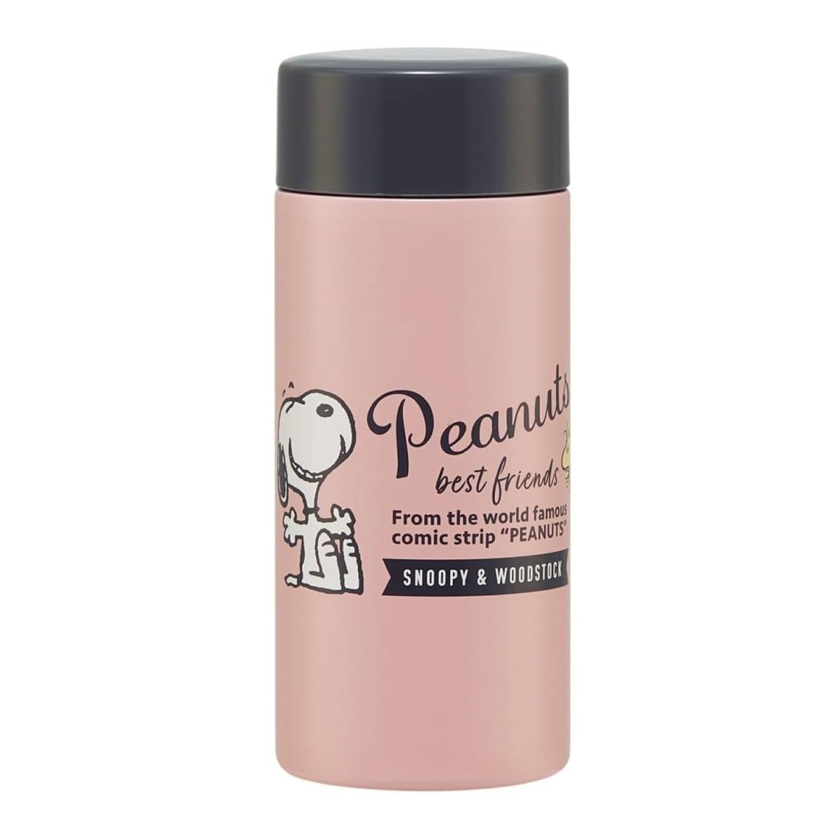画像1: スケーター（Ｓｋａｔｅｒ） ステンレス マグボトル 超軽量 ２５０ｍｌ スヌーピー バッジ ＰＥＡＮＵＴ ＳＴＹＬ２ (1)