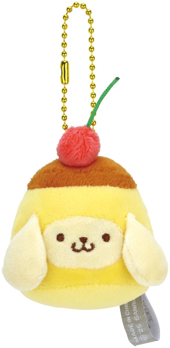 画像1: スケーター（Ｓｋａｔｅｒ） ぬいぐるみ キーホルダー ボールチェーン サンリオ ポムポムプリン なりきり食べ物 ＺＮＫＨ１Ｋ?Ａ (1)