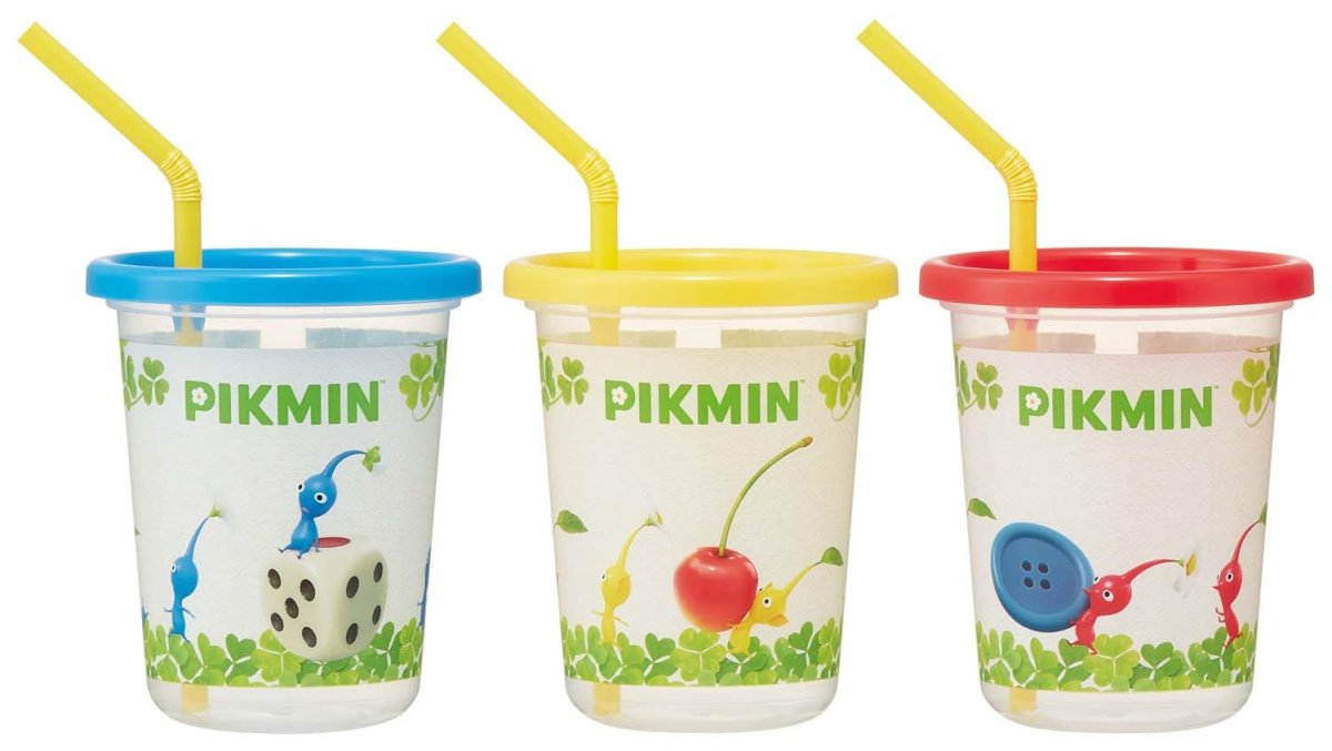 画像1: スケーター（Ｓｋａｔｅｒ） タンブラー ストロー付き ３個 ３２０ｍｌ ピクミン 日本製 ＳＩＨ３ＳＴ?Ａ (1)