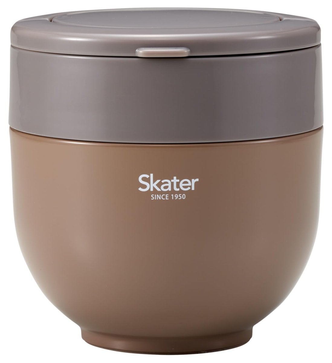 画像1: スケーター（Ｓｋａｔｅｒ） 保温 保冷 丼ぶり ランチジャー ８００ｍｌ 折りたたみハンドル付 抗菌 ナッツブラウン ＬＤＮＯ８ＡＧ (1)