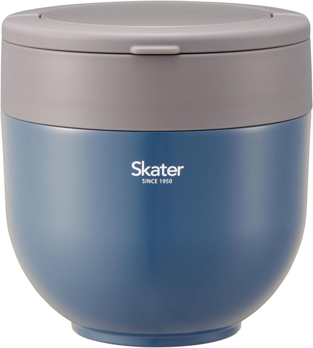 画像1: スケーター（Ｓｋａｔｅｒ） 保温 保冷 丼ぶり ランチジャー 大容量 １２５０ｍｌ 折りたたみハンドル付 抗菌 アッシュブルー ＬＤＮＯ１３ＡＧ (1)