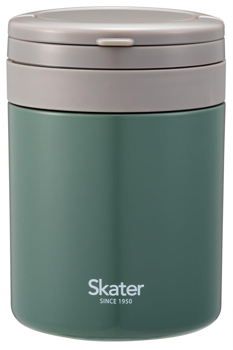 画像1: スケーター（Ｓｋａｔｅｒ） 保温 保冷 スープジャー 大容量 ５００ｍｌ 折りたたみハンドル付 抗菌 エバーグリーン ＬＪＦＯ５ＡＧ６８０２６ (1)