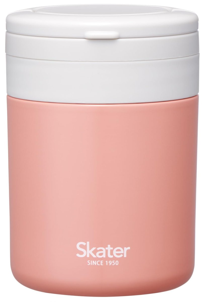 画像1: スケーター（Ｓｋａｔｅｒ） 保温 保冷 スープジャー ３００ｍｌ 折りたたみハンドル付 抗菌 テラコッタオレンジ ＬＪＦＯ３ＡＧ６８０２８ (1)