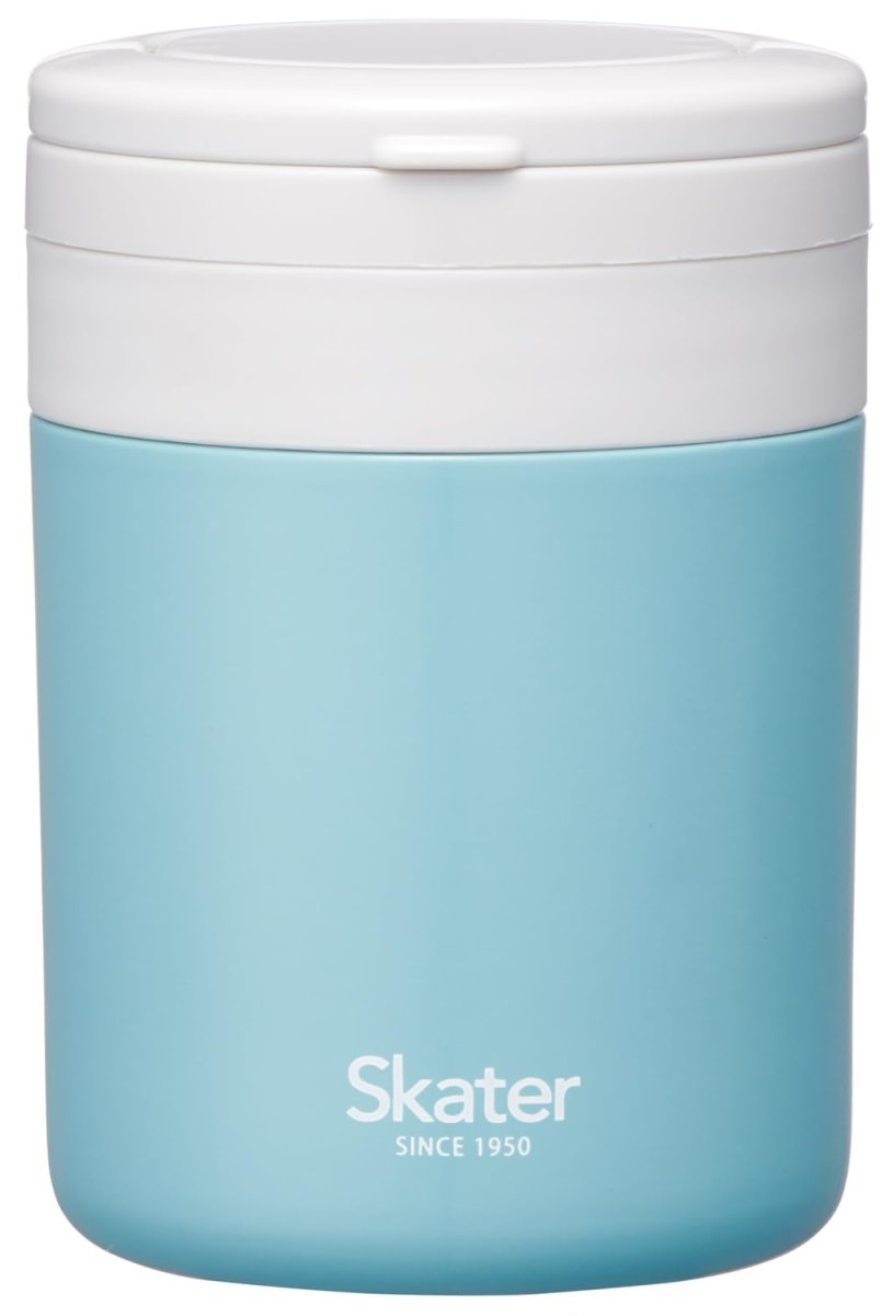 画像1: スケーター（Ｓｋａｔｅｒ） 保温 保冷 スープジャー ３００ｍｌ 折りたたみハンドル付 抗菌 レイクグリーン ＬＪＦＯ３ＡＧ６８０２９ (1)