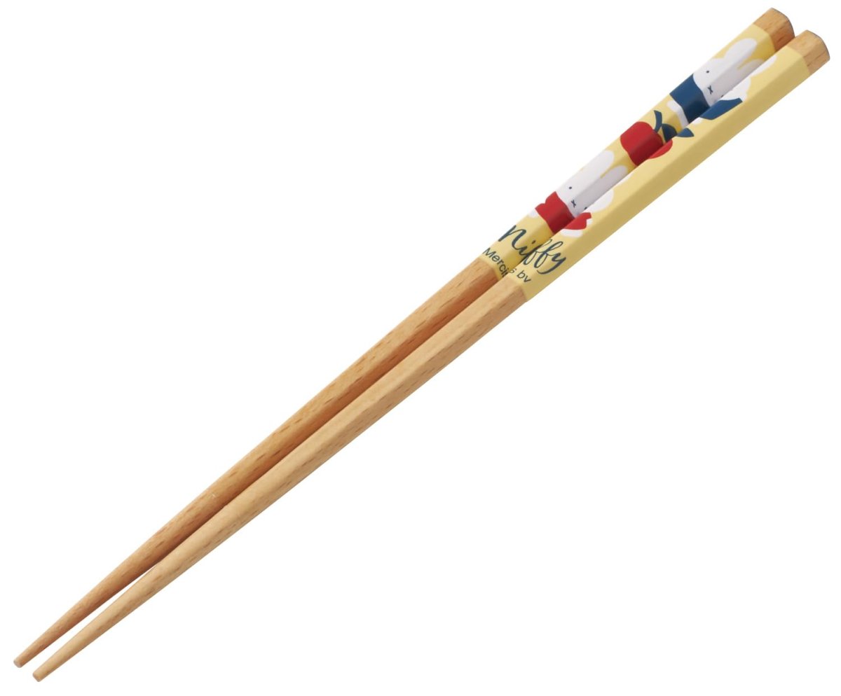 画像1: スケーター（Ｓｋａｔｅｒ） 箸 六角 ２１ｃｍ 木製 ミッフィー ＡＮＮＨＥ４?Ａ (1)