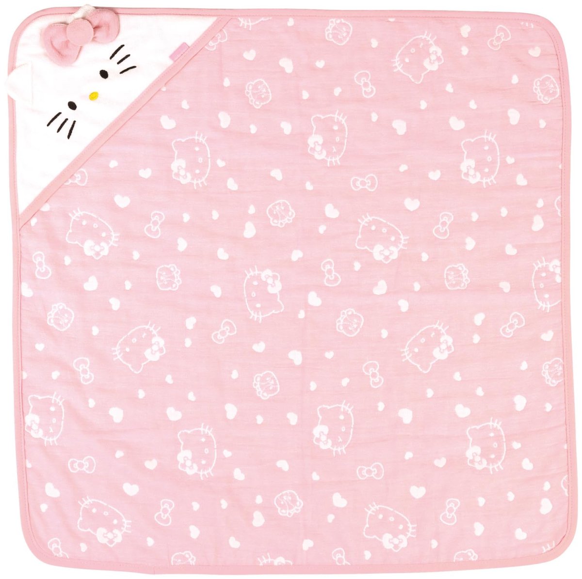 画像1: スケーター（Ｓｋａｔｅｒ） おくるみ ７０×７０ｃｍ 抱っこ 寝具 保湿 丸洗いＯＫ ベビー サンリオ ハローキティ ＢＯＭ１ (1)