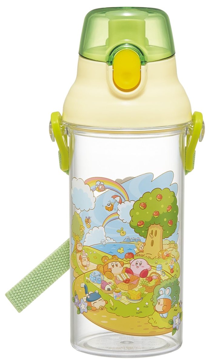 画像1: スケーター（Ｓｋａｔｅｒ） 子供用 プラ水筒 クリア ４８０ｍｌ ワンプッシュタイプ 星のカービィ ピクニック ＰＳＢ５ＴＲ６８１５１ (1)