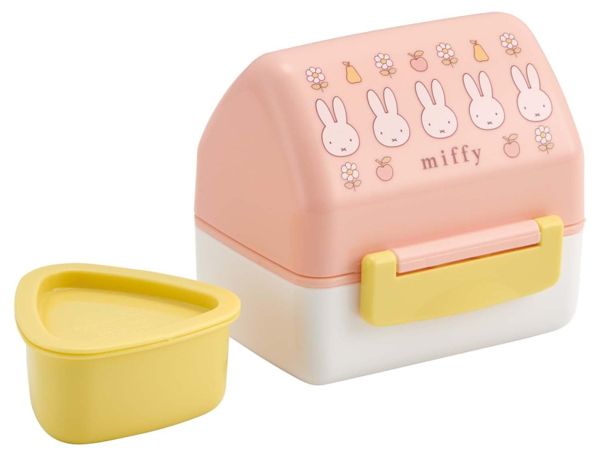 画像1: スケーター（Ｓｋａｔｅｒ） 抗菌 三角 おにぎり ケース ランチボックス レンジ対応 かわいい ミッフィー ＰＯＴ５ＡＧ?Ａ (1)