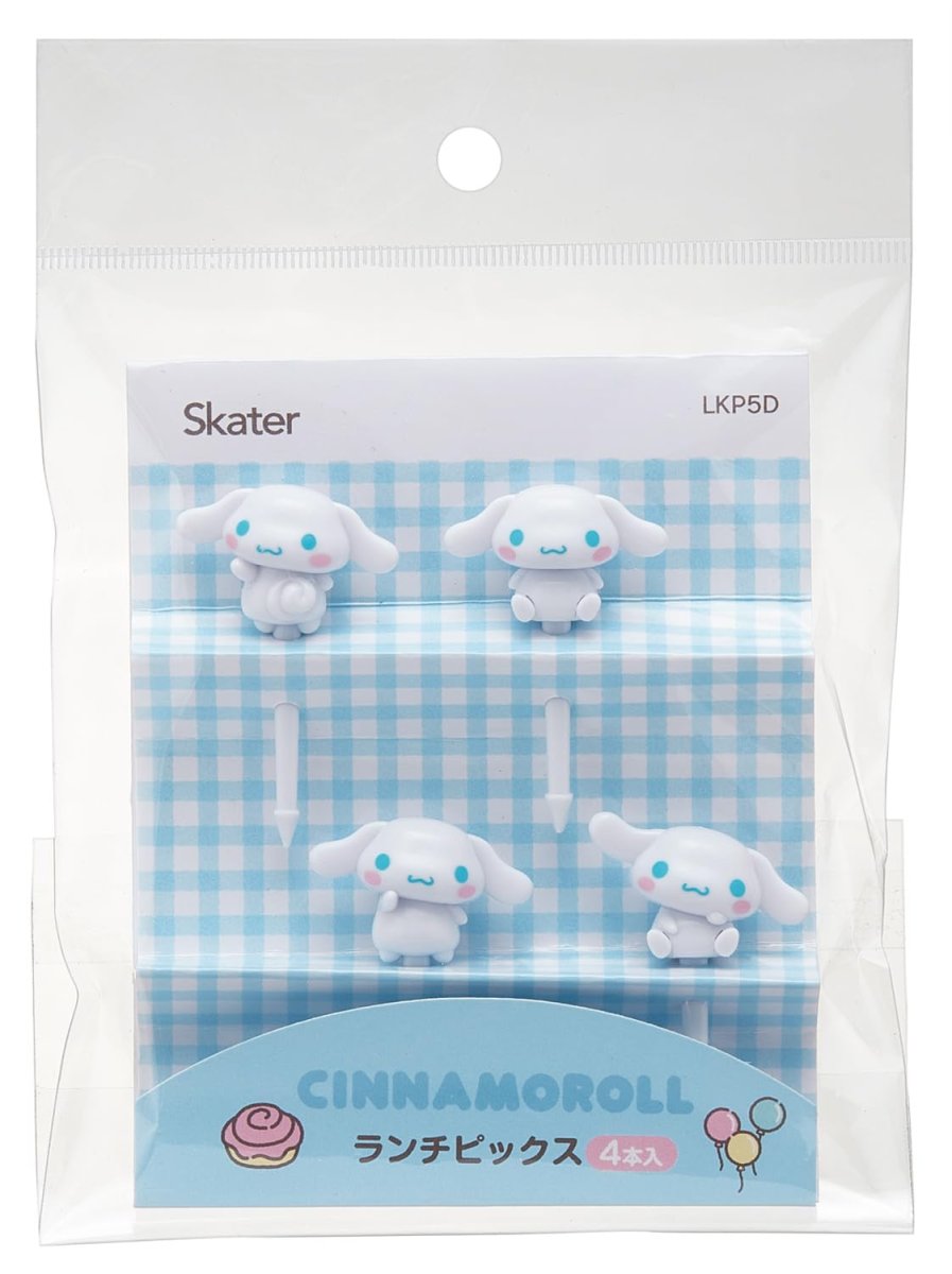 画像1: スケーター（Ｓｋａｔｅｒ） ランチピックス 立体 シナモロール サンリオ ４本入り ＬＫＰ５Ｄ (1)