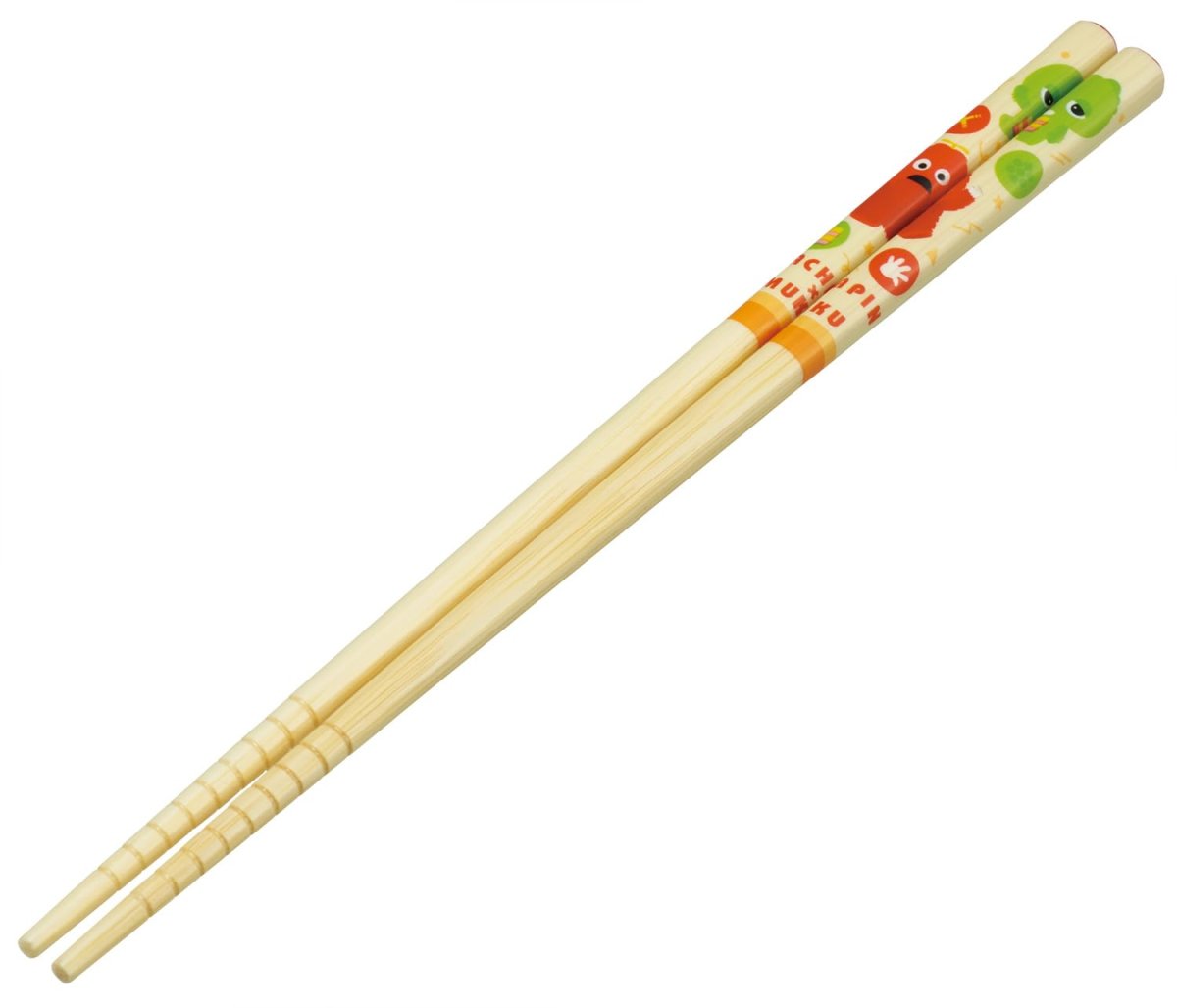 画像1: スケーター（Ｓｋａｔｅｒ） 竹安全箸 箸 竹箸 ２１ｃｍ ガチャピン ムック ＡＮＴ４?Ａ (1)