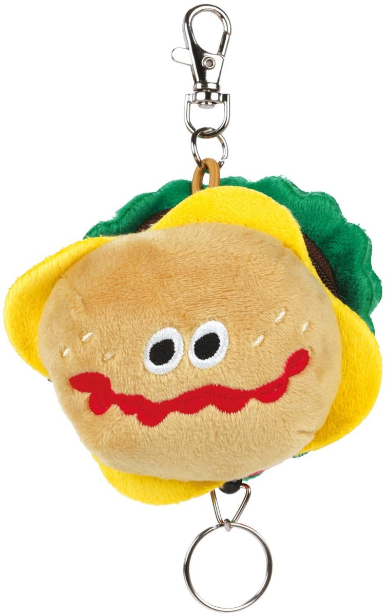 画像1: スケーター（Ｓｋａｔｅｒ） リール付 ぬいぐるみ キーホルダー バーガーコンクス バーガー ＺＲＮＫ１?Ａ (1)