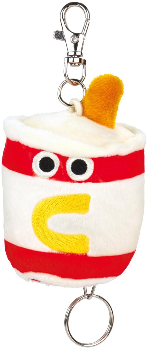 画像1: スケーター リール付 ぬいぐるみ キーホルダー バーガーコンクス ドリンク ＺＲＮＫ１?Ａ (1)