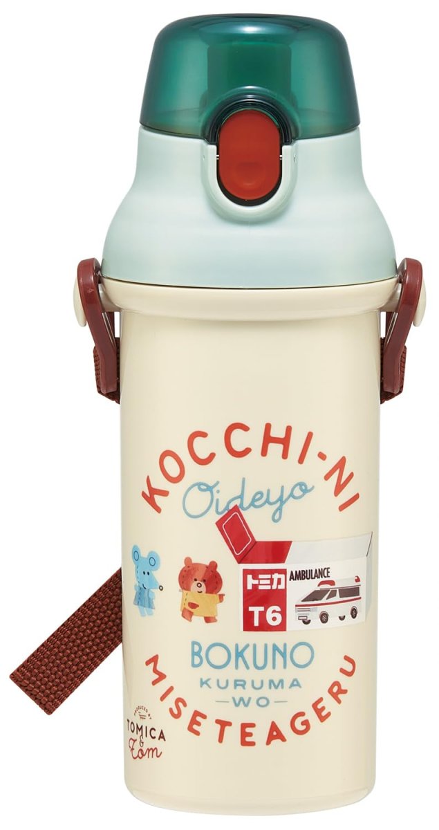 画像1: スケーター（Ｓｋａｔｅｒ） 水筒 子供用 直飲み ４８０ｍｌ プラスチック ワンタッチ 食洗機対応 日本製 トミカとトム 男の子 ＰＳＢ５ＳＡＮＡＧ?Ａ (1)