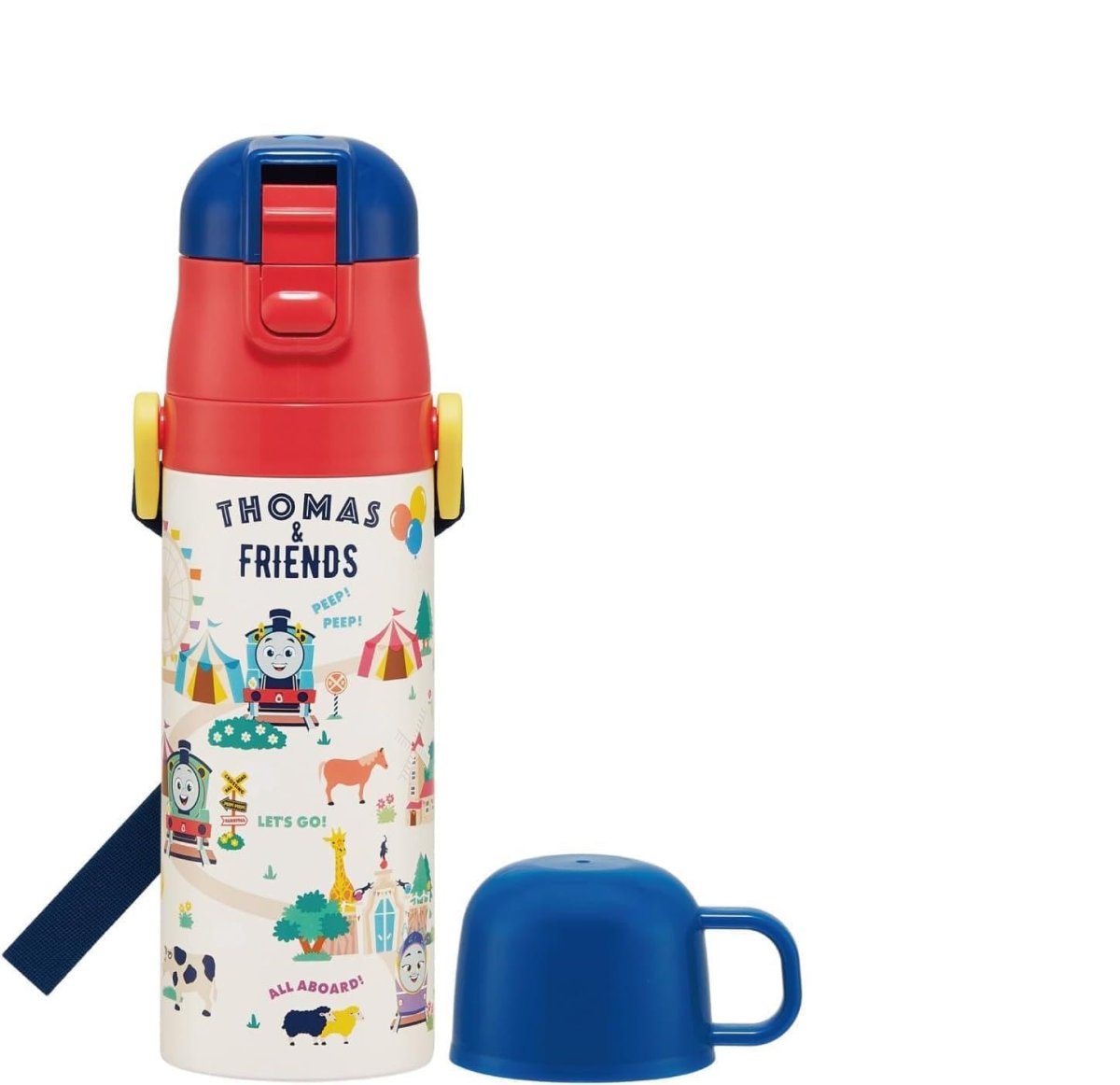 画像1: スケーター（Ｓｋａｔｅｒ） 水筒 子供用 ２ＷＡＹ 直飲み ４７０ｍｌ コップ飲み ４３０ｍｌ きかんしゃトーマス 男の子 ステンレス 保温保冷 軽量 ｗａｔｅｒｂｏｔｔｌｅ スポーツボトル キッズ こども 水瓶 ＳＫＤＣ４?Ａ (1)