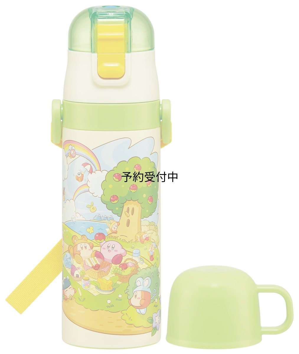 画像1: スケーター（Ｓｋａｔｅｒ） 水筒 子供用 ２ＷＡＹ 直飲み ４７０ｍｌ コップ飲み ４３０ｍｌ 星のカービィ ピクニック 男の子 ステンレス 保温保冷 軽量 ｗａｔｅｒｂｏｔｔｌｅ スポーツボトル キッズ こども 水瓶 ＳＫＤＣ４?Ａ (1)