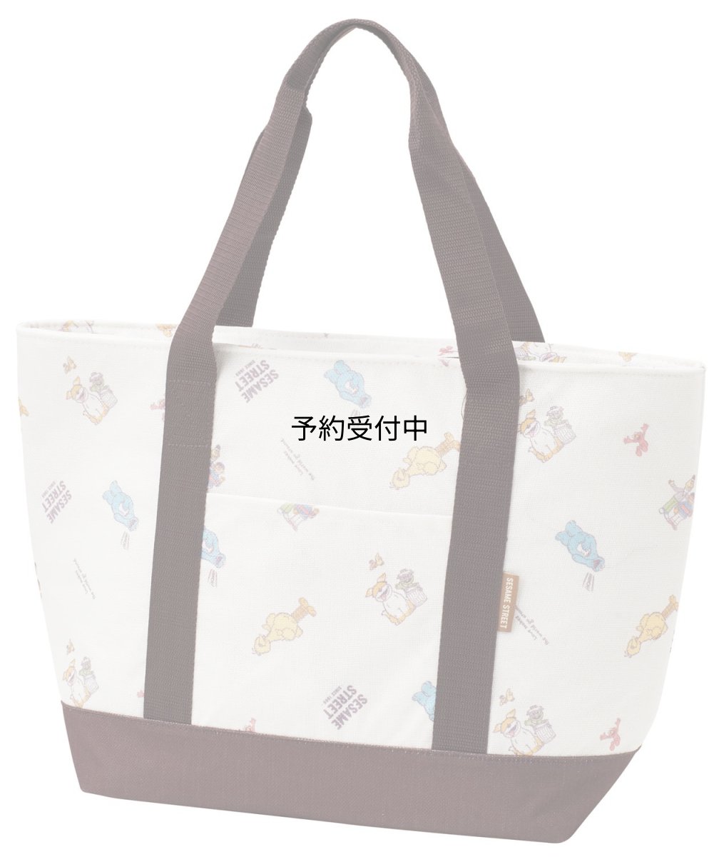 画像1: スケーター（Ｓｋａｔｅｒ） ショッピングバッグ トートバッグ 幅５２×３３×マチ１７ｃｍ 麻風 保冷 セサミストリート レトロ ＫＣＴＳＪ１ (1)