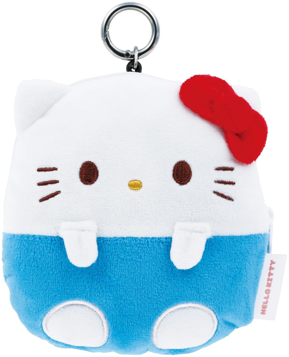 画像1: スケーター（Ｓｋａｔｅｒ） リール付 ぬいぐるみ ポーチ サンリオ ハローキティ ＺＲＮＰ１?Ａ (1)